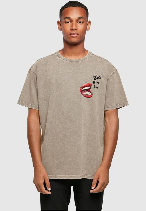 Image du produit Merchcode Bla Bla Bla Comic Acid Washed Oversized Tee - 112879 (XL)
