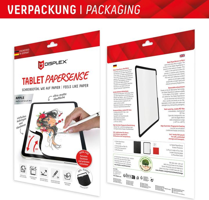 Produktbild Displex Tablet Papersense, iPad Paper Feeling Schutzfolie (1 Stück, iPad Pro 12.9 2022 (6. Gen))