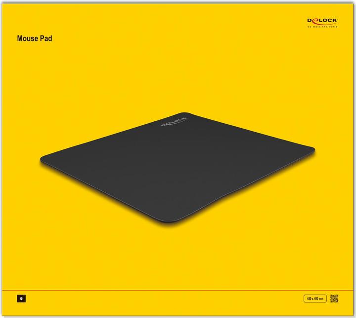 Image du produit Delock Tapis de souris noir 450 x 400 mm (L)