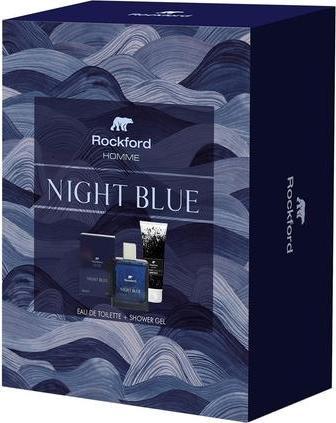 Immagine prodotto Rockford Set regalo di profumo e gel doccia da uomo Night Blue con note fresche di mandarino e bergamotto (Set profumo)