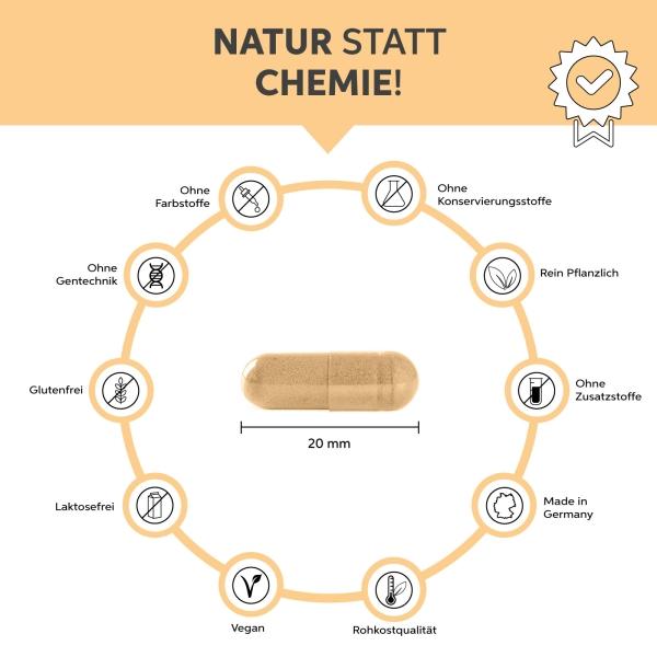 Actual product image Eltabia Organic Maca Capsules 200 (200 Piece, Capsules)