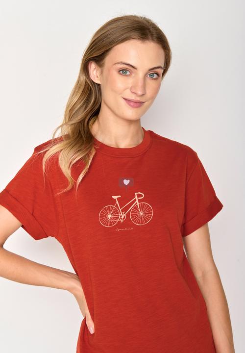 Actual product image Greenbomb Women's Bike Love Stop T-Shirt (XL)