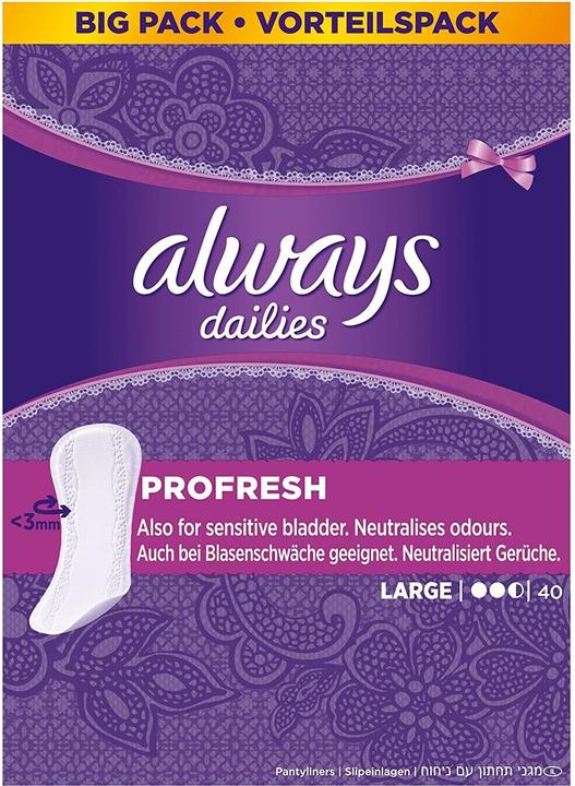 Immagine prodotto Always ProFresh (40 x, Fodere per mutande)
