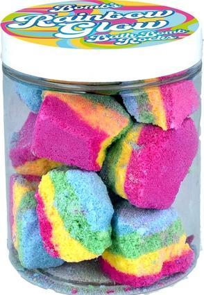 Actual product image Bomb Cosmetics BombCosmetics Bath Rocks Rainbow Glow
