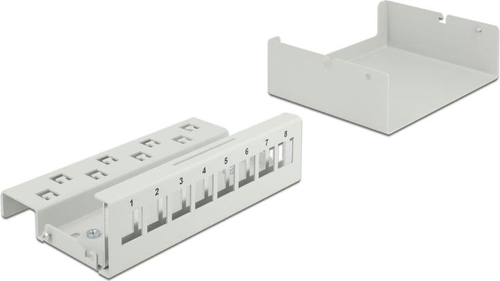 Actual product image Delock Keystone patch panel 8 port gray