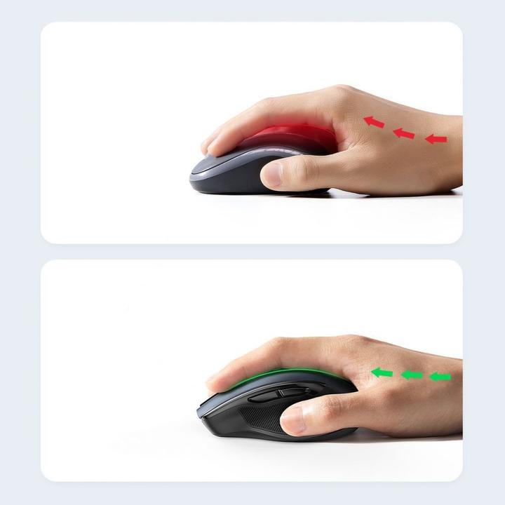 Actual product image Ugreen Wireless mouse 2.4 GHz&BT (black) (Wireless)