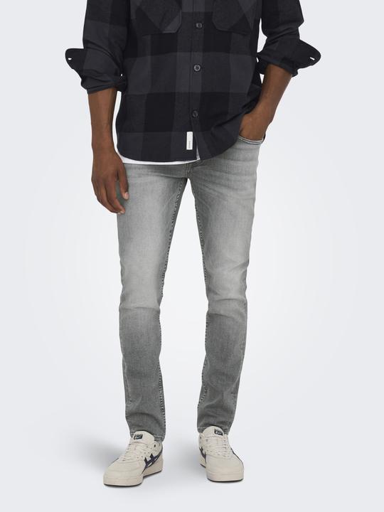 Actual product image Only & Sons ONSLOOM SLIM GREY NOOS Slim Fit Jeans (W31/L32)
