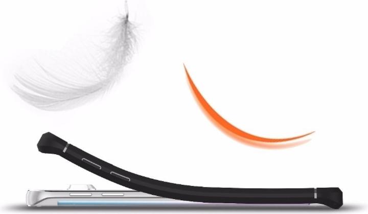 Actual product image Screenguard Samsung Galaxy S6 Edge Cover Carbon Brushed Soft TPU (Samsung Galaxy S6 Edge)