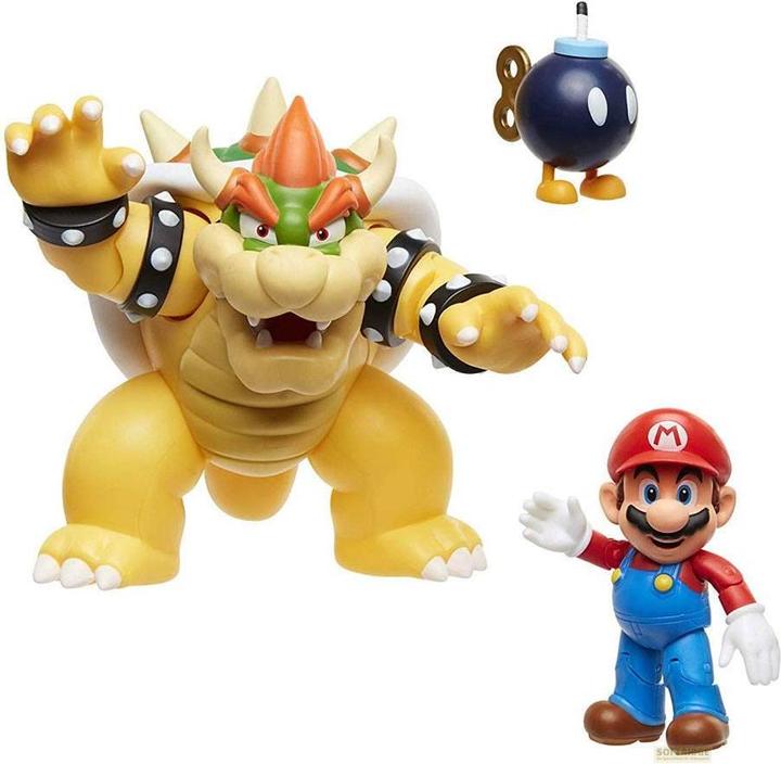 Actual product image Jakks Pacific World of Nintendo: Mario vs. Bowser Lava Battle
