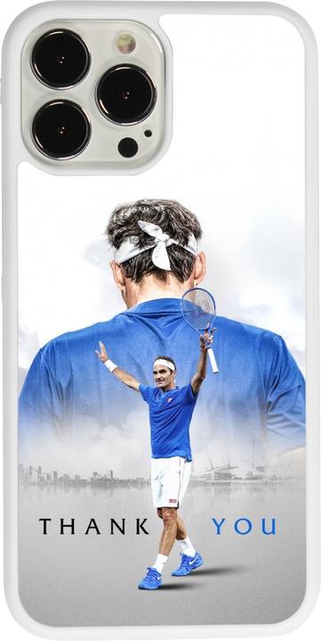 Actual product image PhoneLook Cover Silicone white Thank you Roger (Apple iPhone 13 Pro Max)