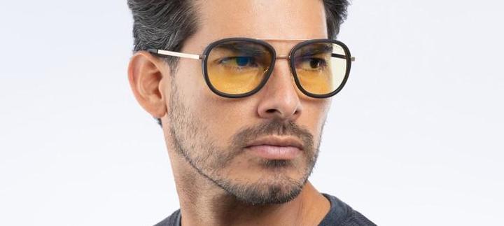 Actual product image Gunnar Gaming Brille Dume Gold Amber