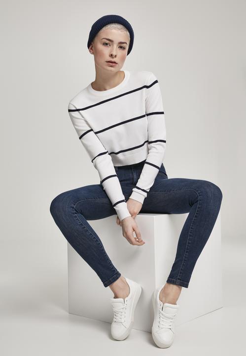Immagine prodotto Urban Classics Maglione corto a righe da donna (XL)