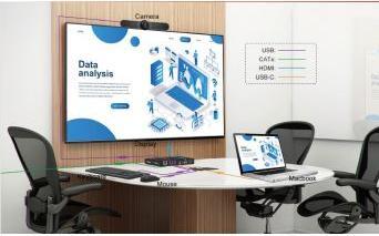 Image du produit Tesca Scaler switcher USB-C vers HDMI 2.0, HDMI 2.0, 4K@60Hz 4:4:4:, HDCP 2,3, sup