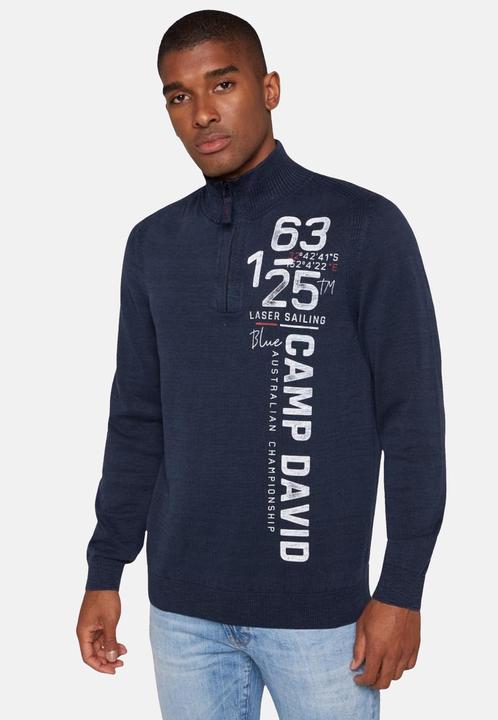 Actual product image Camp David Strickpullover Laser Sailing Troyer Pullover (L)
