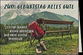 Produktbild Edition Gollong Doppelkarte. Let's go green. Zum Geburtstag (Wandern)