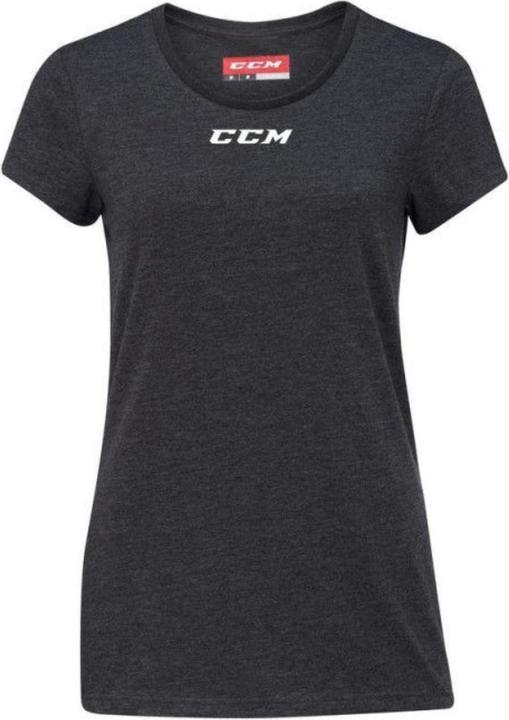 CCM Damen-T-Shirt mit Rundhalsausschnitt (Schwarz, XS) (XS)