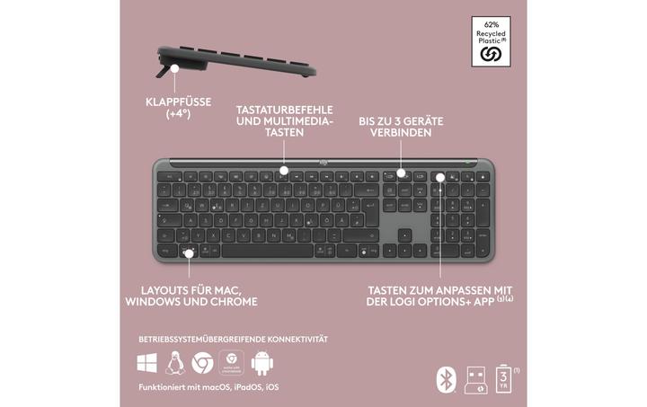 Produktbild Logitech Signature Slim Combo MK950 (CH, Kabellos)