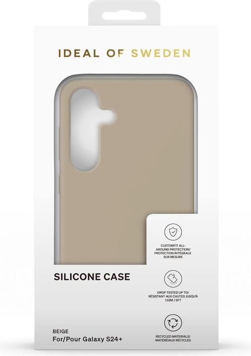 Actual product image iDeal Of Sweden Silicone Case - Beige (Samsung Galaxy S24+, Samsung Galaxy S25+)