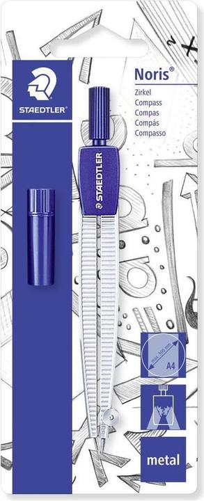 Produktbild Staedtler Noris 550 Schulzirkel, 300 mm, 124 mm, silber, mit Minendose