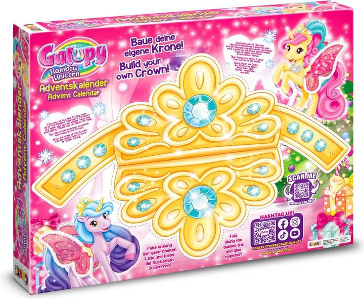 Actual product image Craze Galupy Rainbow Unicorn
