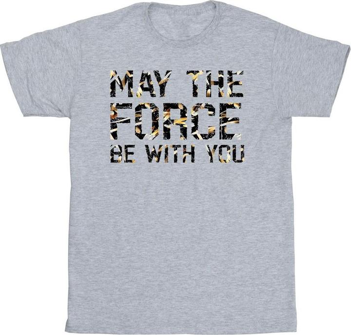 Star Wars May The Force Infill TShirt (L)