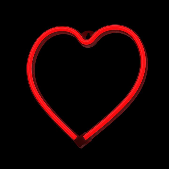Produktbild Forever Light Neon LED Licht HEART rot Fledermaus + USB FLNEO7 (20 cm)