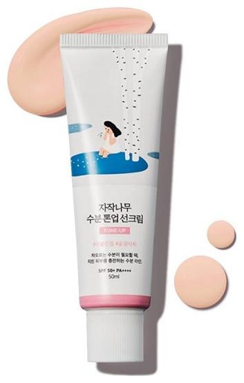Actual product image Round Lab Birch Sap Moisturizing Tone-Up Sunscreen 50ml (Sun cream face, 50 ml)
