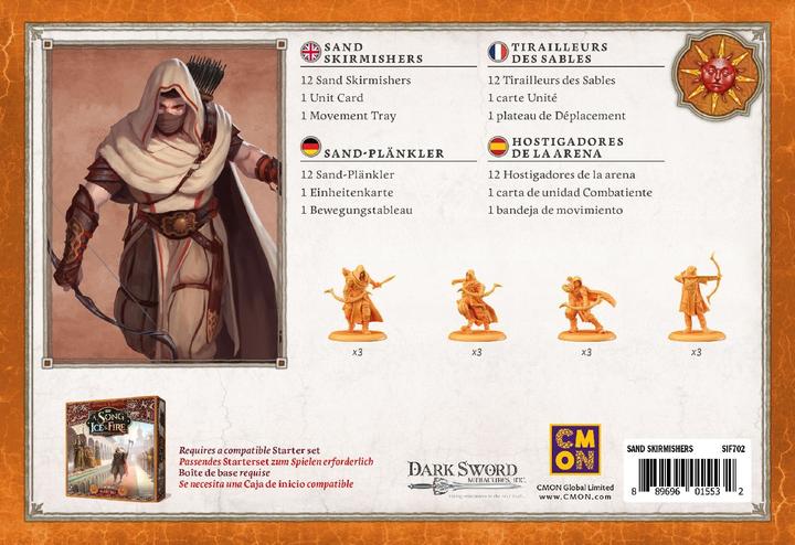 Produktbild Cmon A Song of Ice & Fire - Sand Skirmishers (Sand-Plänkler), für 2 Spieler (Deutsch, Spanisch, Englisch, Französisch)