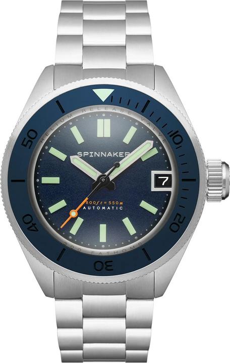 Immagine prodotto Spinnaker SP-5098-22 Picard Dark Cerulean Orologio subacqueo automatico 45mm 55ATM (Orologio sub, 45 mm)
