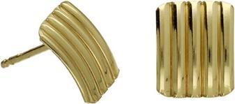 Victoria Cruz Decent gold-plated stud earrings Connect A4644-DT