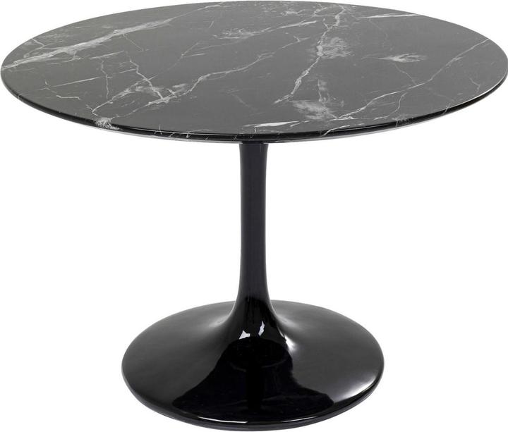Produktbild Kare Design Tisch Solo Marble Schwarz Ø 110cm (110 x 110 x 75 cm)