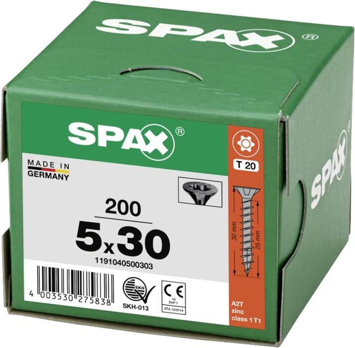 Actual product image Spax Chipboard screws (200 Screws per piece)