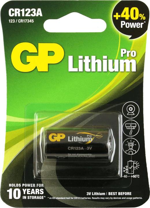 Produktbild GP Batteries Photo (1 Stk., CR123A, 1400 mAh)