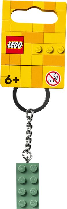 Image du produit LEGO Porte-clés avec pierre 2x4 vert sable (854159)