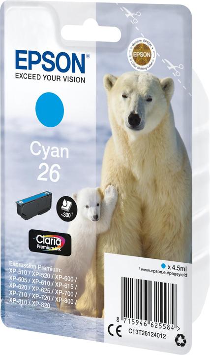 Actual product image Epson Claria Home Ink Cyan 26 (C)