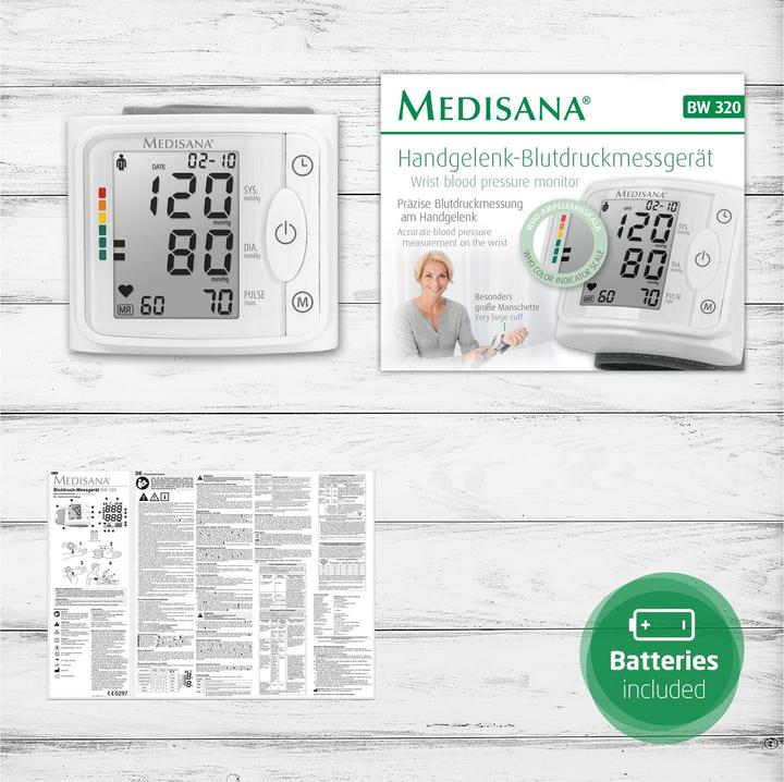 Actual product image Medisana BW320 (Blood pressure monitor wrist)