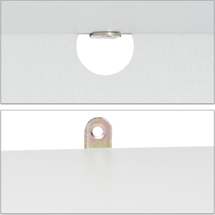 Actual product image Relaxdays White Bookcase, 4 Tiers (30 x 23 x 106 cm)