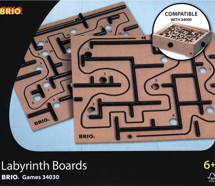 Actual product image Brio Labyrinth spare plates (English)