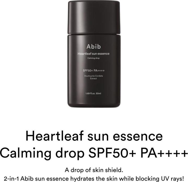 Produktbild NoName - Heartleaf Sun Essence Calming Drop SPF50 PA++++ (Sonnengel, SPF 50, 50 ml)