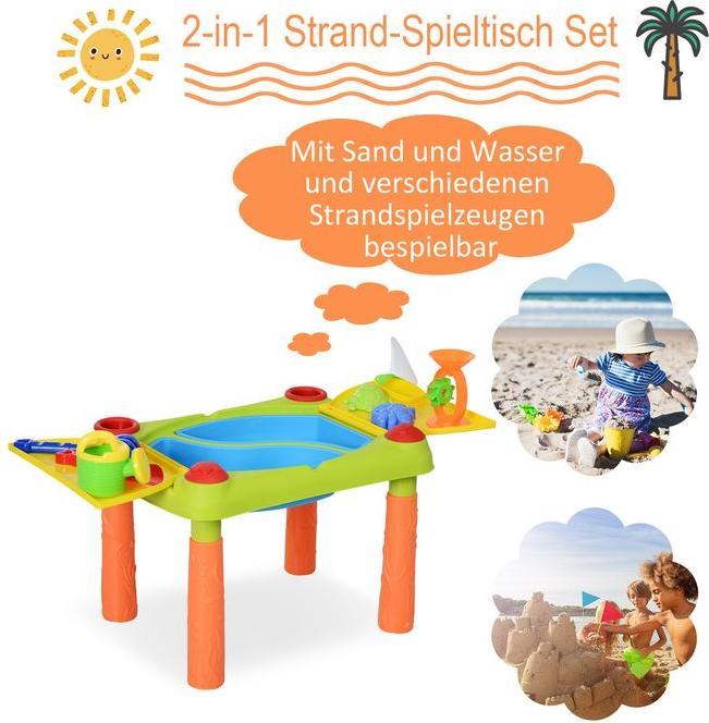 Produktbild Swisshandel24 Kinder Sand- und Wasserspieltisch matschtisch kinder outdoor Spieltisch Outdoor Kinder Sandtisch mit