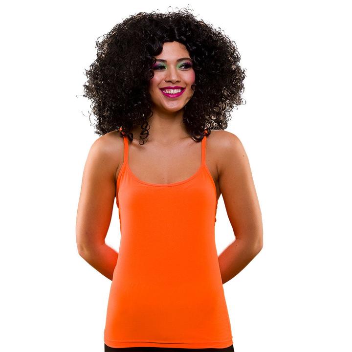 Actual product image Wicked Costumes 80er Neon Orange Spaghetti Träger Shirt (M, L)