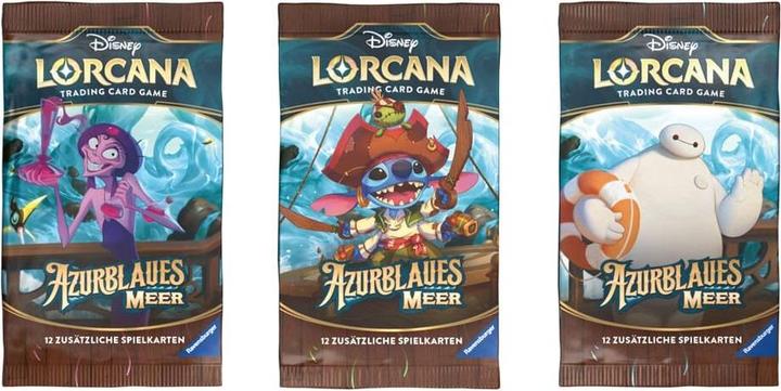 Actual product image Disney Lorcana Trading Card Game: Azure Sea - Booster Display with 24 booster packs (German) (German, Booster display)