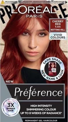 Actual product image L'Oréal Paris L'Oreal Preference Vivids Hair Dye 5.664 Cherry Red (5,664 Cherry Red)