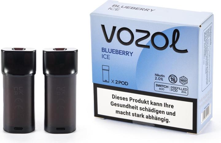 Produktbild Vozol Switch 600 Pod, Blueberry ICE (Heidelbeere)