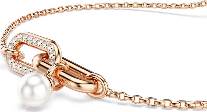 Actual product image Swarovski Constella Armband Kristallperle Rundschliff Weiss Roségold Legierungsschicht (Swarovski Metal)