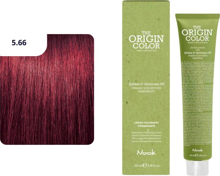 Produktbild Nook Origin Color Haarfarbe (5.66 Hellbraun Intensivrot)