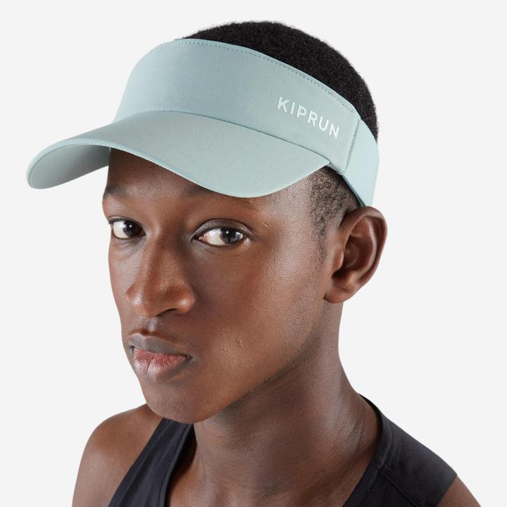 Actual product image Kiprun Lauf-Visor Cap - V2 grün