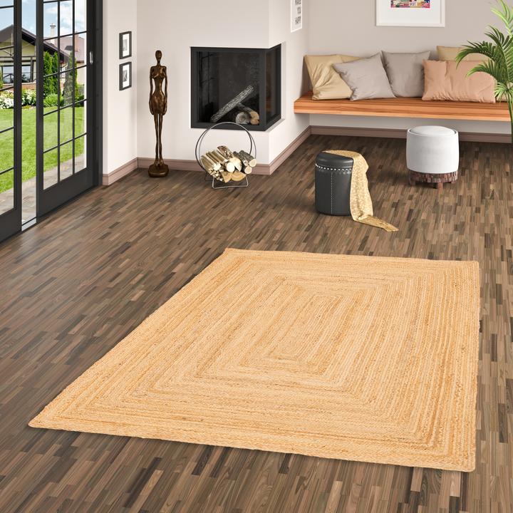 Produktbild Pergamon Naturfaser Teppich Jute Salsa Bordüre (200 x 300 cm)