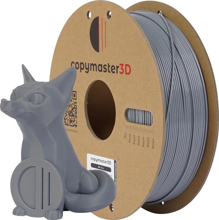 Actual product image Copymaster3D ABS Filament for 3D Printer, 1.75 mm, Gray (ABS, 1.75 mm, Grey)