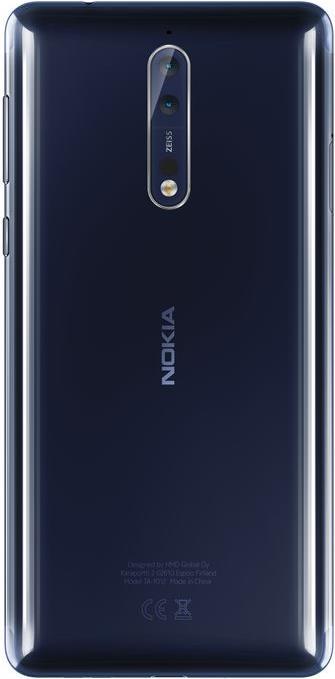 Immagine prodotto Nokia 8 (128 GB, Blu Lucido, 5.30", Doppia SIM Ibrida, 13 Mpx, 4G)